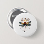 Weihnachtssterndragonfly Button (Vorne & Hinten)