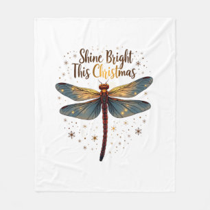 Weihnachtssterndragonfly Fleecedecke