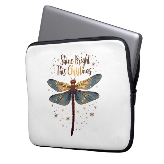 Weihnachtssterndragonfly Laptopschutzhülle (Vorderseite Links)