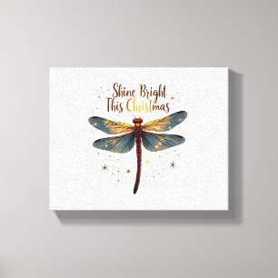 Weihnachtssterndragonfly Leinwanddruck