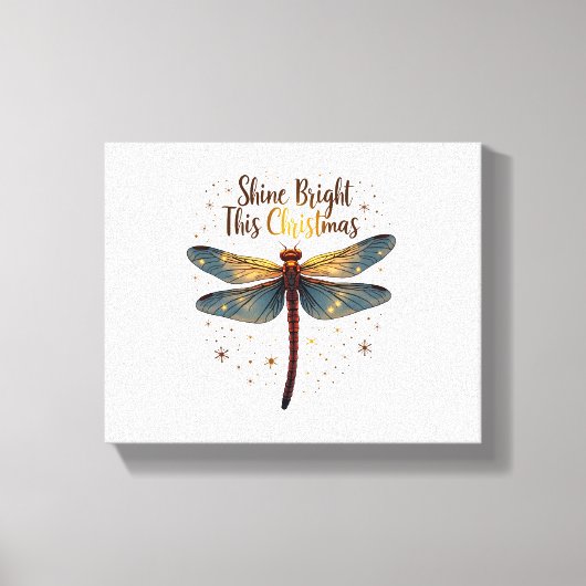 Weihnachtssterndragonfly Leinwanddruck (Vorderseite)
