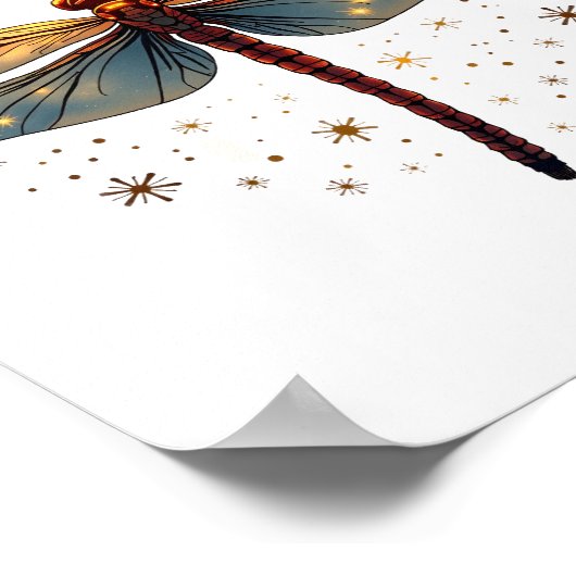 Weihnachtssterndragonfly Poster (Ecke)