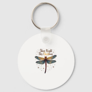 Weihnachtssterndragonfly Schlüsselanhänger