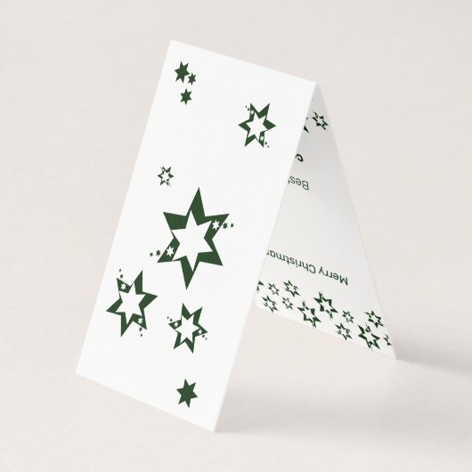 Weihnachtssterne für den Pflegedienst (Rückseite)