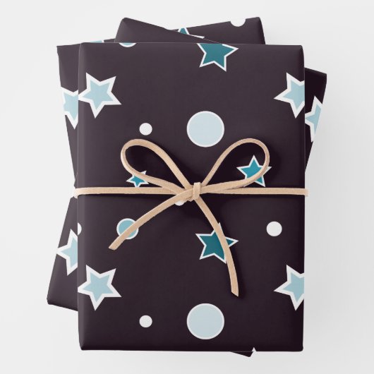 Weihnachtssterne Geschenkpapier Set (Beispiel)