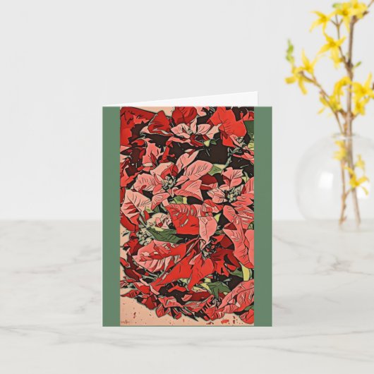 Weihnachtssterne Karte (Gelbe Blume)