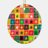 Weihnachtssterne Keramik Ornament (Links)