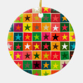 Weihnachtssterne Keramik Ornament (Hinten)