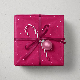 Weihnachtssterne magentinrosa niedlicher Feiertag Geschenkpapier