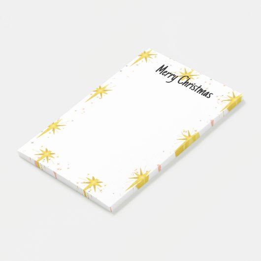 Weihnachtssterne Post-it Klebezettel (angewinkelt)