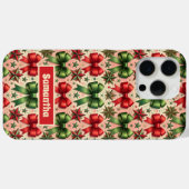 Weihnachtssterne und Bows Muster Case-Mate iPhone Hülle (Rückseite (Horizontal))