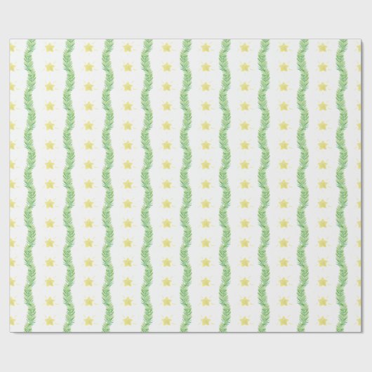 Weihnachtssterne und Weihnachtssterne mit Aquarell Geschenkpapier (Flach)