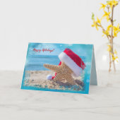 Weihnachtssternenfisch im Sand Karte (Gelbe Blume)