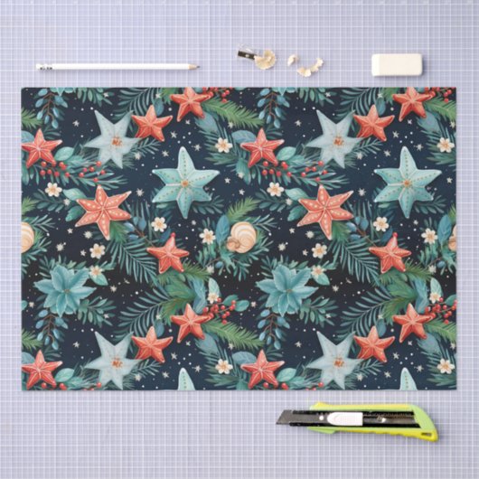 Weihnachtssternenfisch-Tissue Paper Seidenpapier (Handwerk)