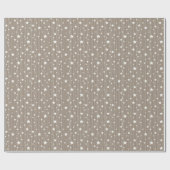 Weihnachtssterngarage, beige saisonale Gestaltung Geschenkpapier (Flach)