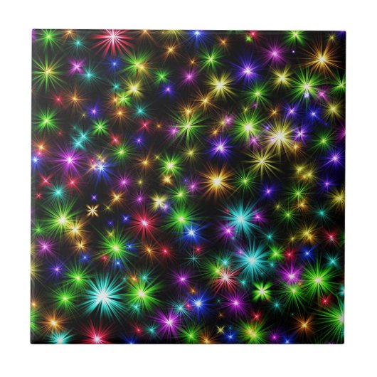Weihnachtssternis in Multicolor - 57191 Fliese (Vorderseite)