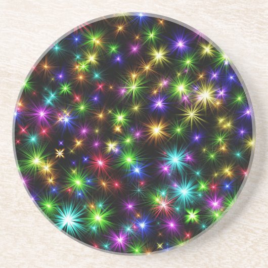 Weihnachtssternis in Multicolor - 57191 Getränkeuntersetzer (Vorne)
