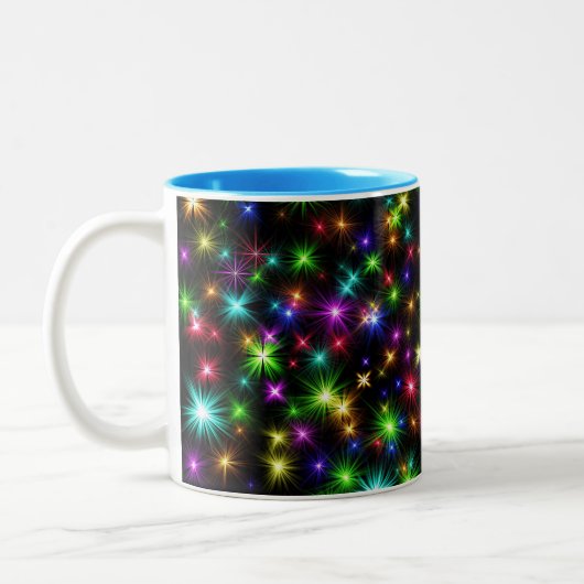 Weihnachtssternis in Multicolor - 57191 Zweifarbige Tasse (Links)