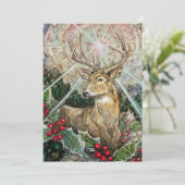 Weihnachtssternkarte Dankeskarte (Stehend Vorderseite)