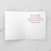 Weihnachtssternkarte Feiertagskarte (Innenseite)