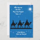 Weihnachtssternkarte "Weiße Männer" Grußkarte Einladung (Vorderseite)