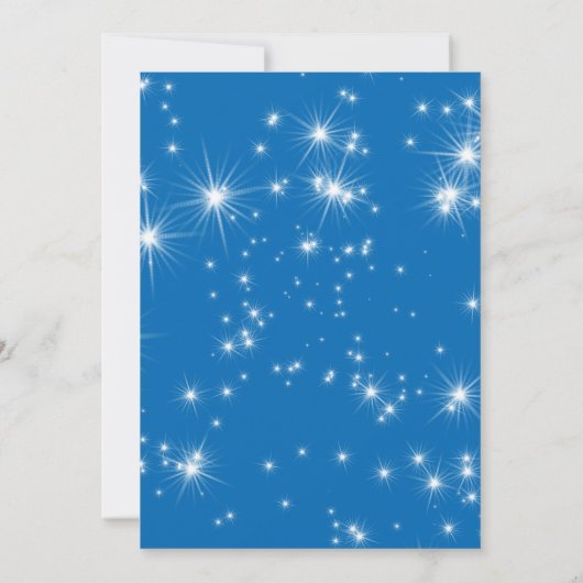 Weihnachtssternkarte "Weiße Männer" Grußkarte Einladung (Rückseite)