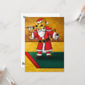 Weihnachtssternkatze Karte (Vorderseite/Rückseite Beispiel)