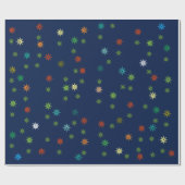Weihnachtssternmuster Geschenkpapier (Flach)