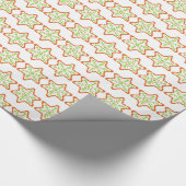 Weihnachtssternmuster Geschenkpapier (Ecke)