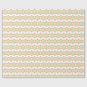 Weihnachtssternmuster Geschenkpapier (Flach)