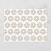 Weihnachtssternmuster Gold Silberne Kalligrafie Ku Postkarte (Vorderseite)