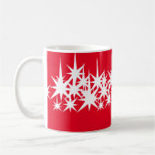 Weihnachtssternmuster rot kaffeetasse (Links)