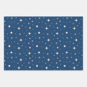 Weihnachtssternnacht Geschenkpapier Set (Vorderseite 2)