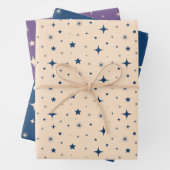 Weihnachtssternnacht Geschenkpapier Set (Beispiel)