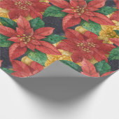 Weihnachtssternpapier Geschenkpapier (Ecke)