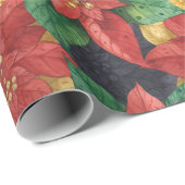 Weihnachtssternpapier Geschenkpapier (Rolleneckpunkt)