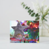 Weihnachtssternpostkarte Postkarte (Stehend Vorderseite)