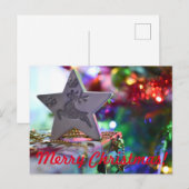 Weihnachtssternpostkarte Postkarte (Vorne/Hinten)