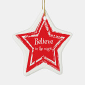 Weihnachtssternschmuck Keramik Ornament (Rechts)