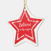 Weihnachtssternschmuck Keramik Ornament (Links)