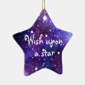 Weihnachtssternschmuck Keramik wünscht einen Stern Ornament (Rechts)