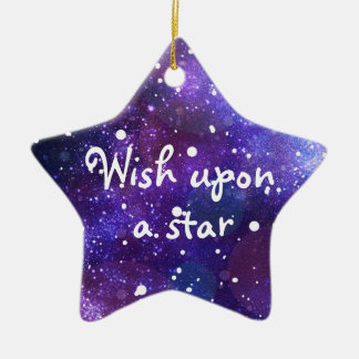 Weihnachtssternschmuck Keramik wünscht einen Stern Ornament