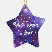 Weihnachtssternschmuck Keramik wünscht einen Stern Ornament (Links)