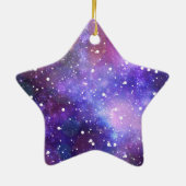 Weihnachtssternschmuck Keramik wünscht einen Stern Ornament (Hinten)