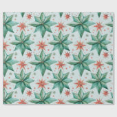 Weihnachtssternschmuck Moderne Weihnachten Geschenkpapier (Flach)