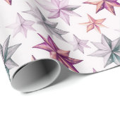 Weihnachtssternschmuck Moderne Weihnachten Geschenkpapier (Rolleneckpunkt)