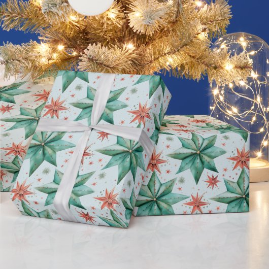 Weihnachtssternschmuck Moderne Weihnachten Geschenkpapier (Feiertage)