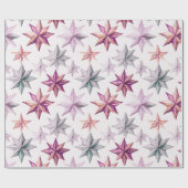 Weihnachtssternschmuck Moderne Weihnachten Geschenkpapier (Flach)