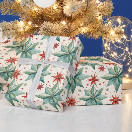 Weihnachtssternschmuck Moderne Weihnachten Geschenkpapier (Feiertage)