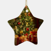 Weihnachtssternschmuck/Tree und Geschenke Keramik Ornament (Rechts)